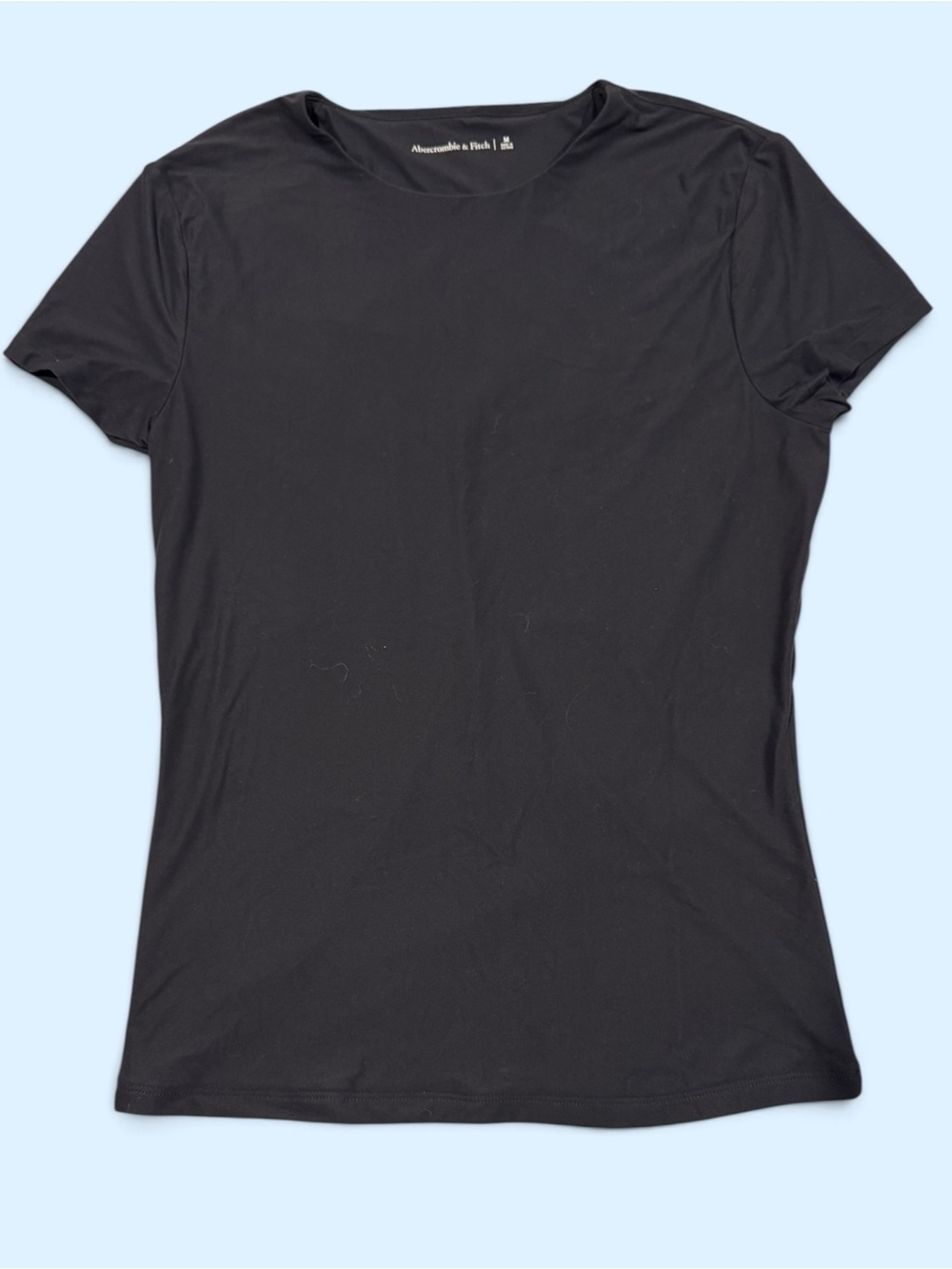 Abercrombie & Fitch Women's Black Crewneck Tee AGW14